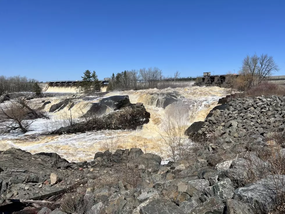 Thomson Dam Near Scanlon Flowing At 100,000 Gallons Per Second