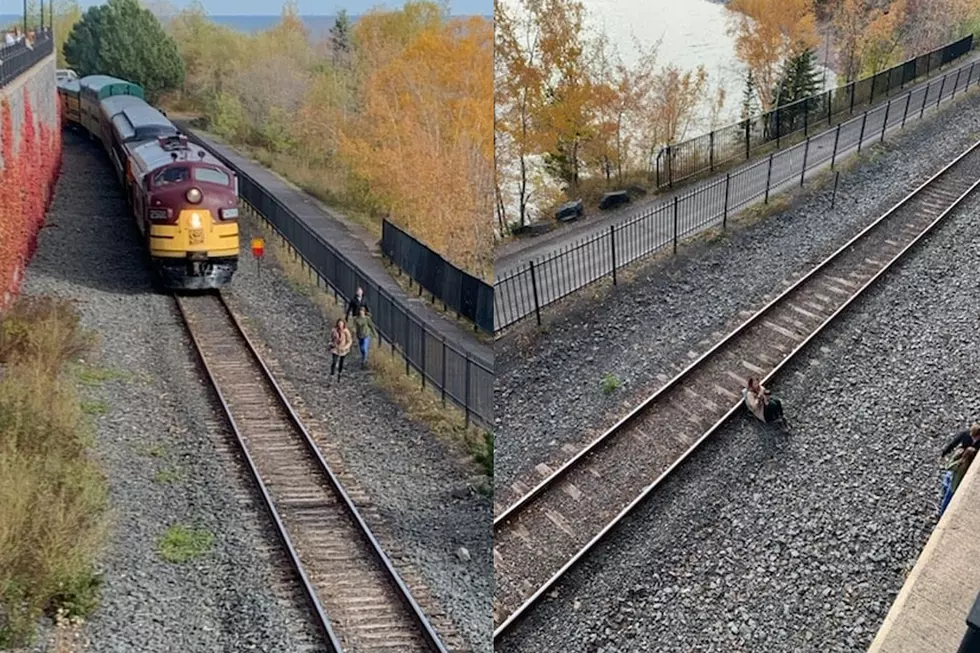 North Shore Scenic Railroad Disrupted By Amateur Photographers on Railroad Tracks