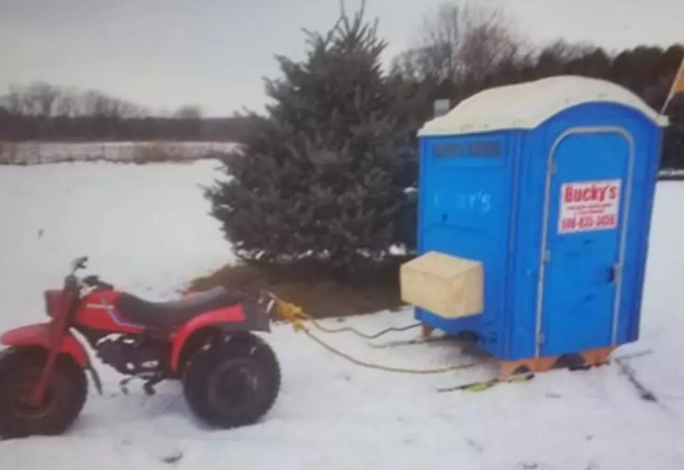 Behold The Crappie Shack: A Wisconsin Ice Fishing Shack Made From A Port-O-Potty!