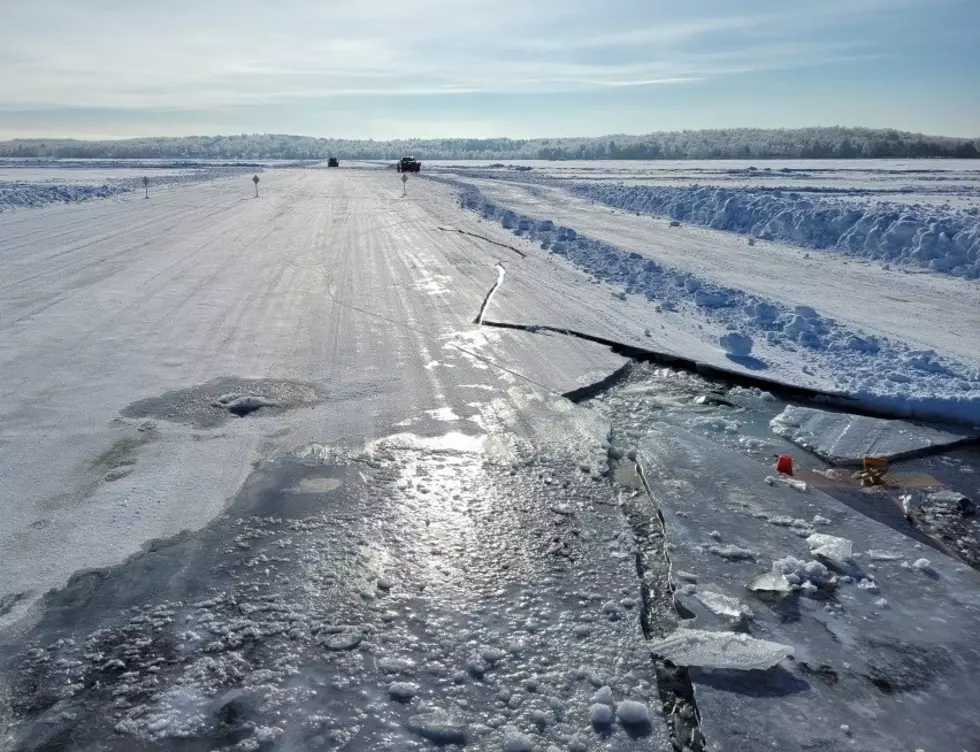 Plow Truck Plunges Through Ice On Northern Minnesota Lake