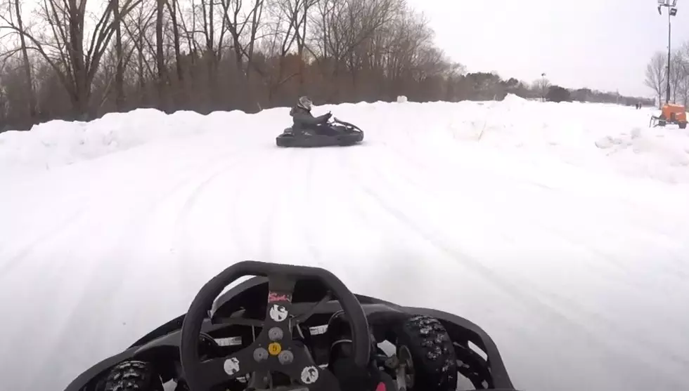 There&#8217;s A Go Kart Track On The Ice In Minnesota + It&#8217;s Now Open For A Short Time