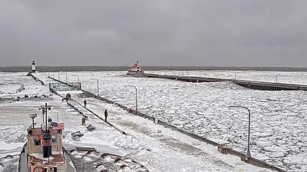 Watch Live Video Of Winter Storm Impacting Lake Superior In Duluth