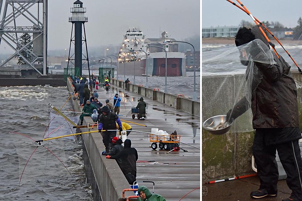 Beautiful Photos Captures Fisherman Netting Smelt While Laker Leaves Duluth