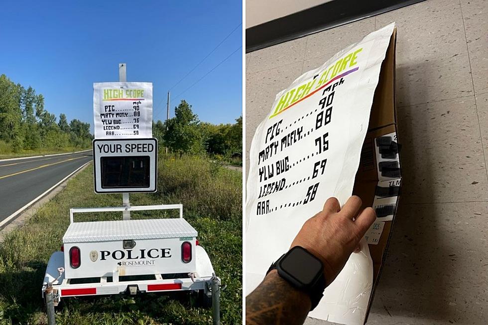 Prankster Puts High Scores On Minnesota Police Speed Sign + Accidentally Leaves Their Information