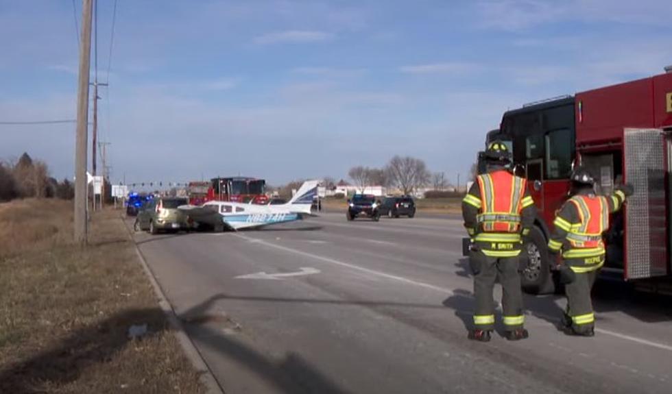 Plane Loses Power + Crash Lands On Minnesota Highway Just 1.5 Miles Short Of Runway