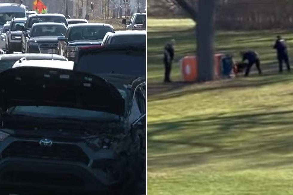 Police Chase Ends With Suspect Caught In Tipped Over Porta-Potty On Wisconsin Golf Course