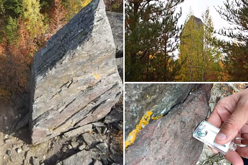 There's A 60-Foot Magnetic Rock Standing Upright In Minnesota