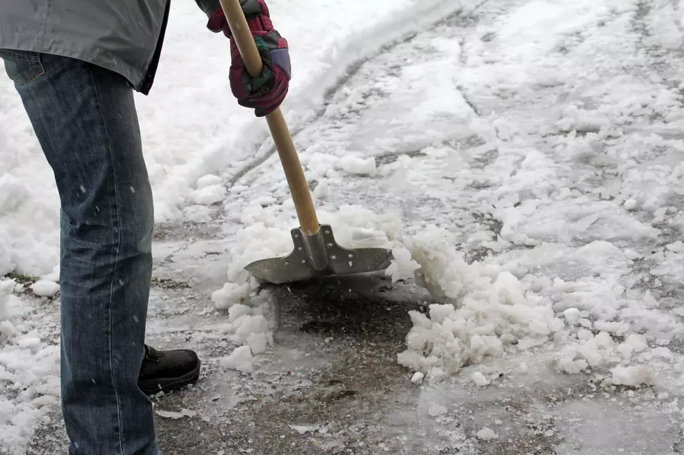 to snowy rooms with a snowy shovel