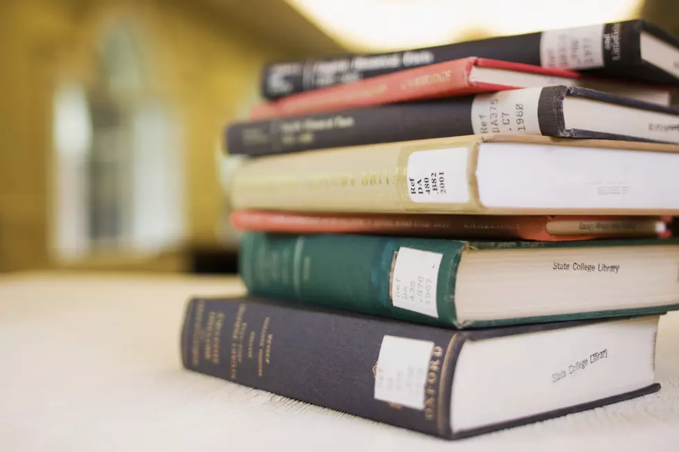 Stack of Library Books
