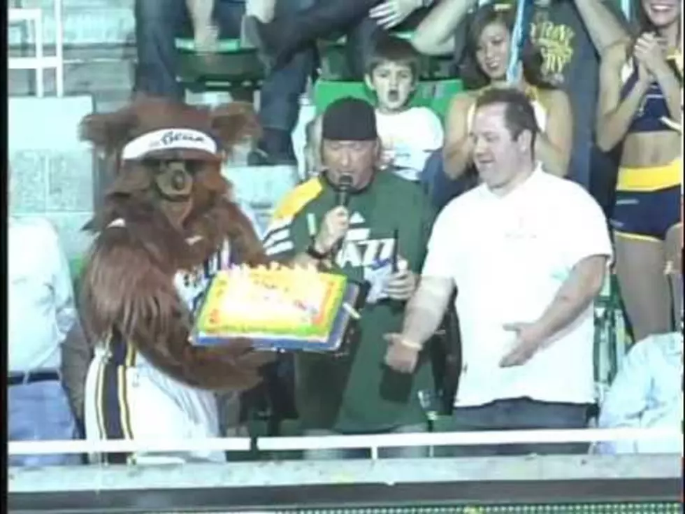 Birthday Cake Comes Raining Down On Basketball Fans  [VIDEO]