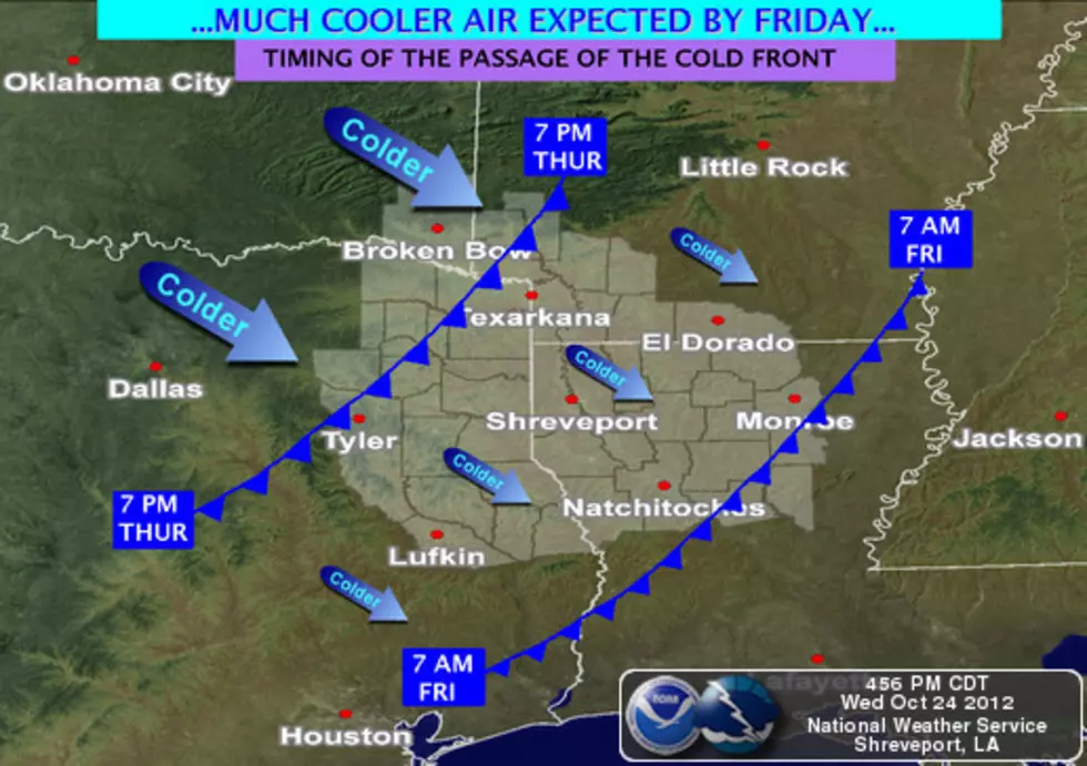 What to Expect in East Texas From the Approaching Cold Front 