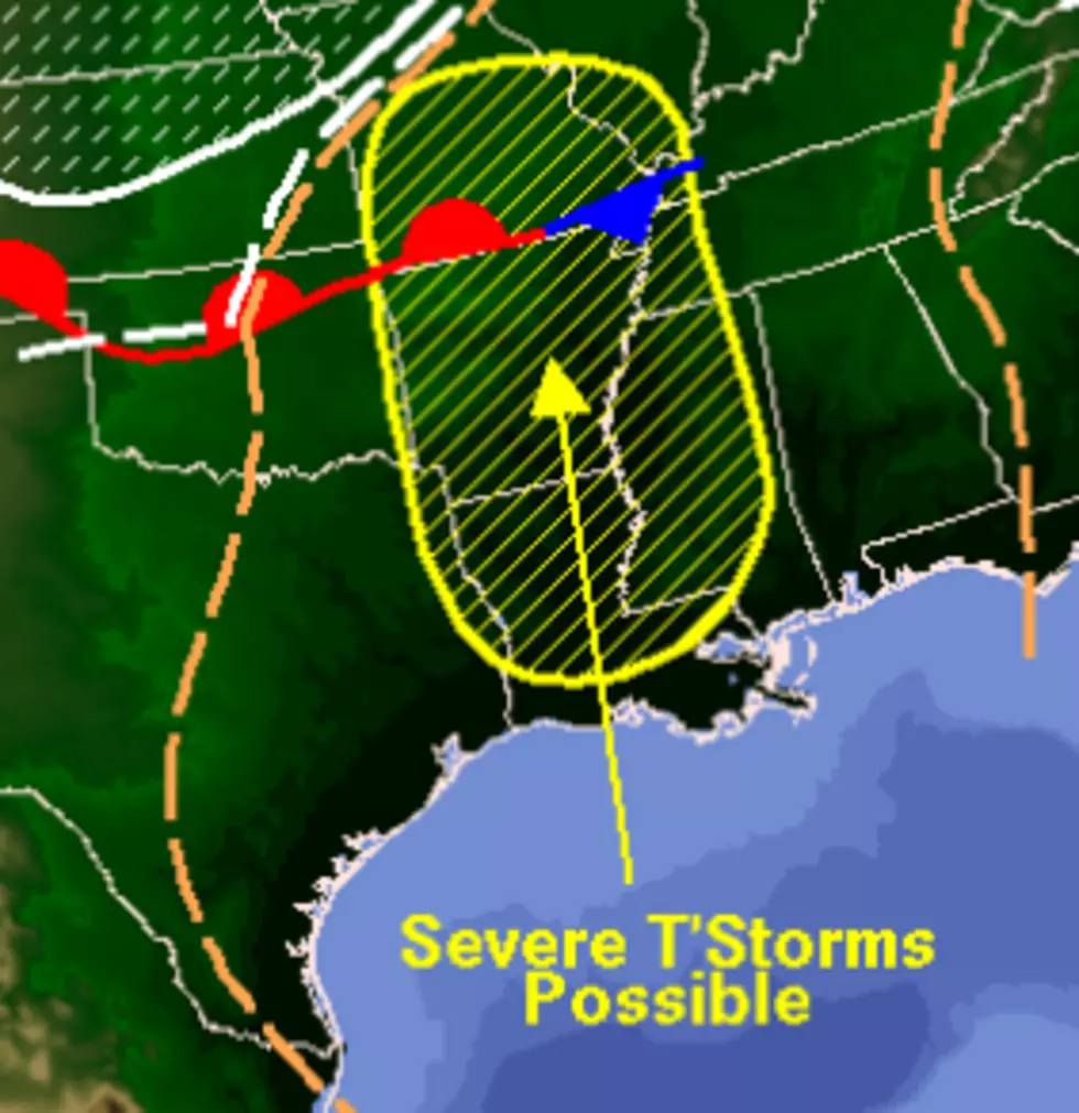 Severe Storms Possible Across East Texas Tonight