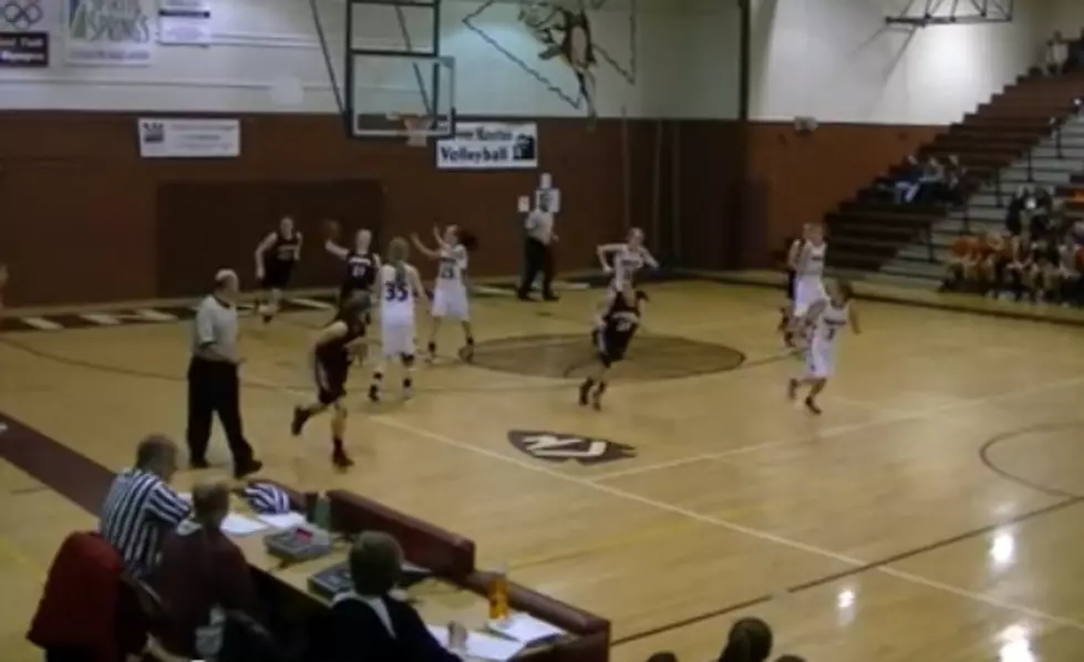 High School Girl Makes Crazy Basketball Shot
