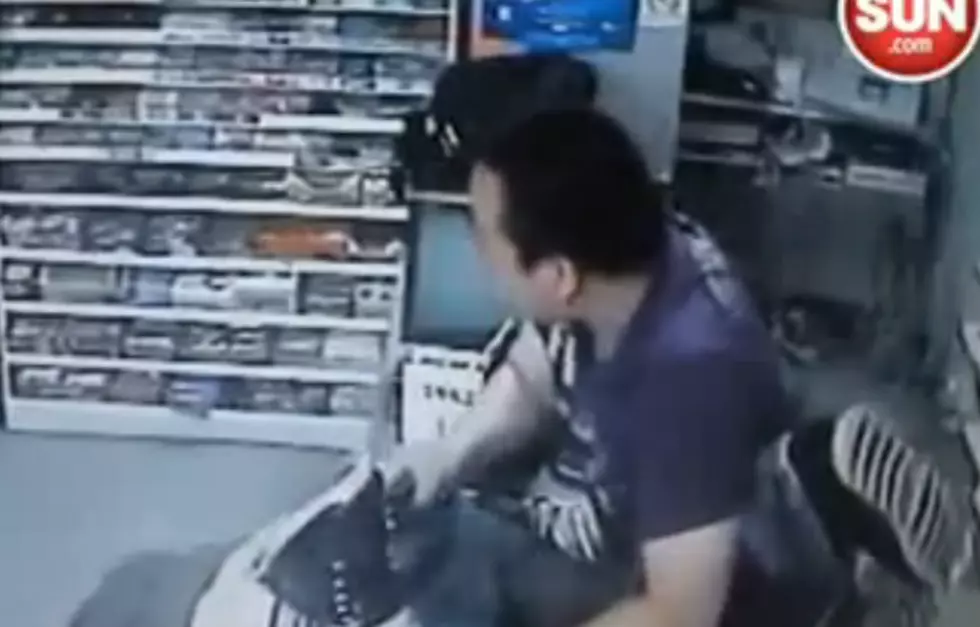 Burglar Gets Spanked on Bare Bottom by Store Owner