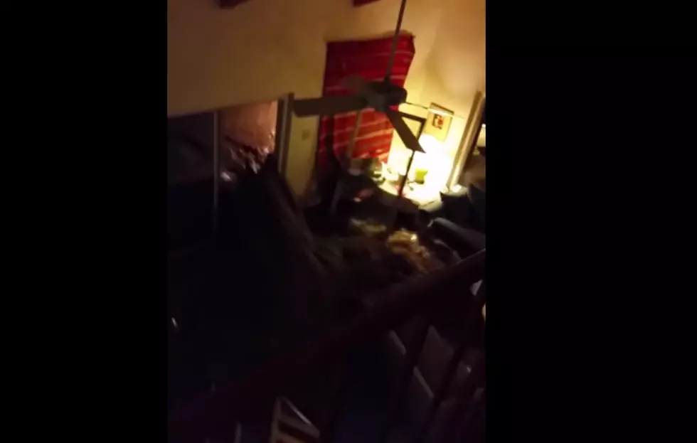 Heartstopping Video of Flooding River Crashing Into Home