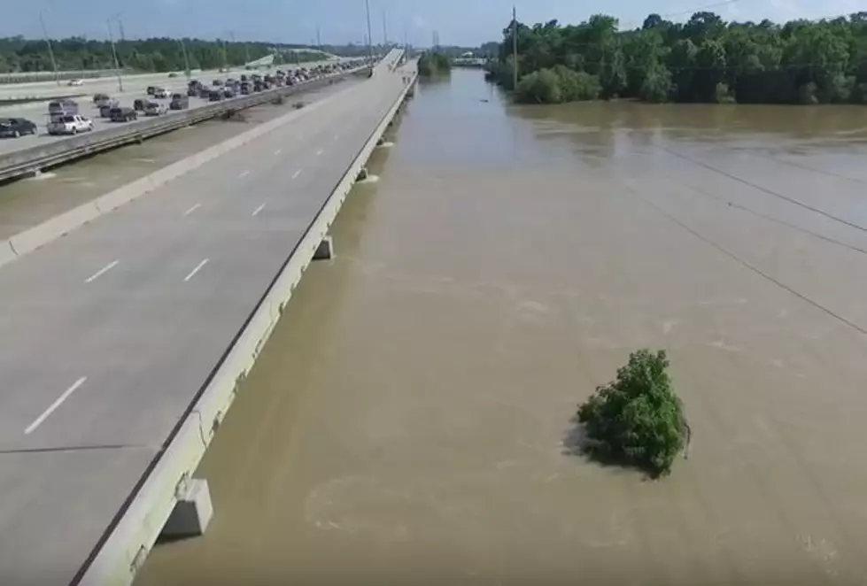 Drone Video Footage of the Massive Flooding at Highway 59 [WATCH]