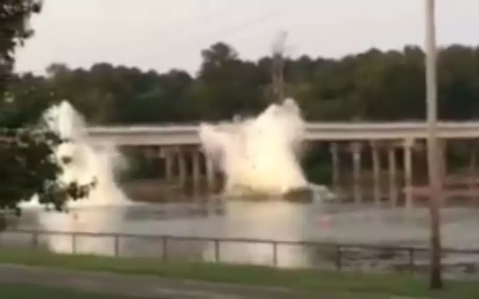 Watch Impressive Detonation of Underwater Pilings at Sabine River Bridge