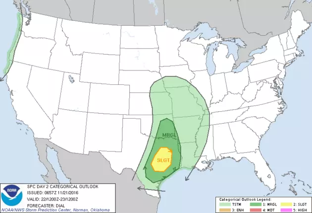 Severe Storms Possible Tuesday Across Drought Plagued East Texas