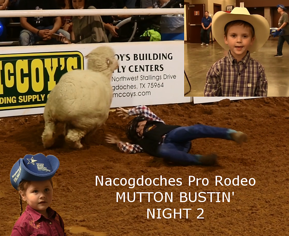 Friday’s Nacogdoches Rodeo Produces Record Setting Mutton Bustin’ Ride