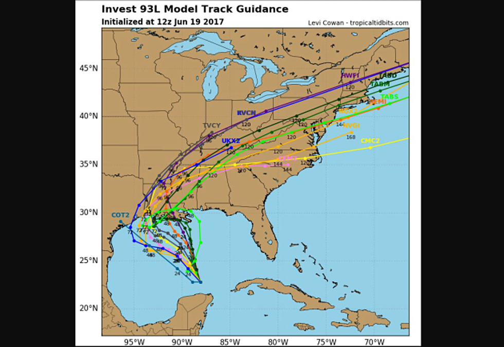 Developing Tropical System Heading Towards Louisiana, Texas
