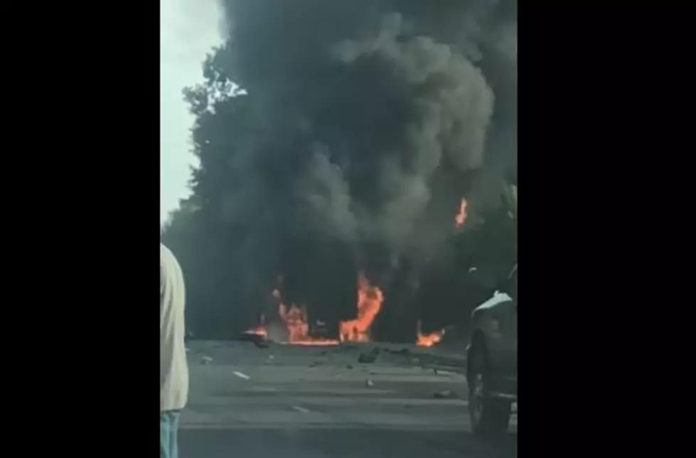 Fiery Wreck Near Central Heights Shuts Down Highway 259