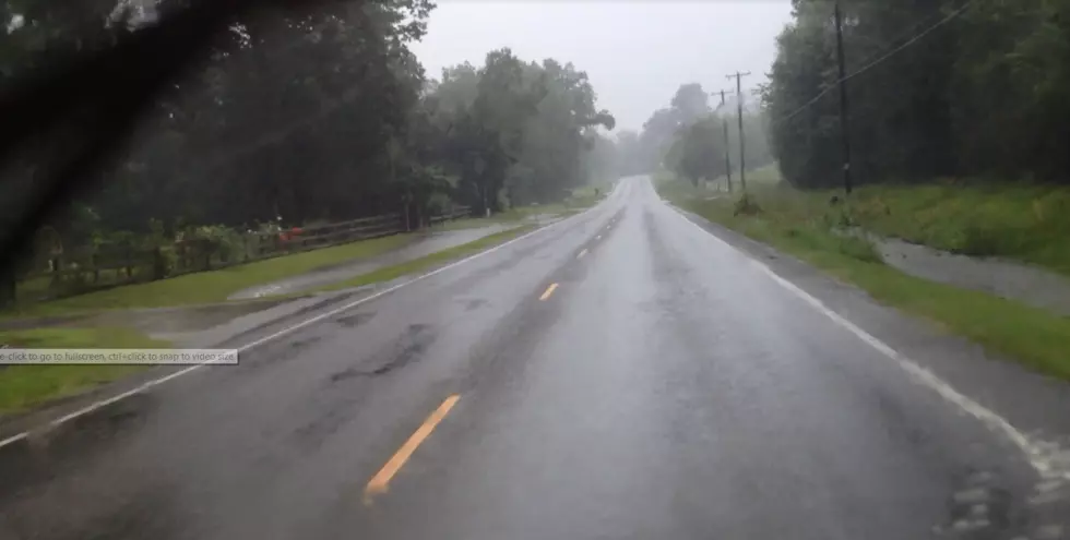 Heavy Rains Cause Flooded Roadways in East Texas