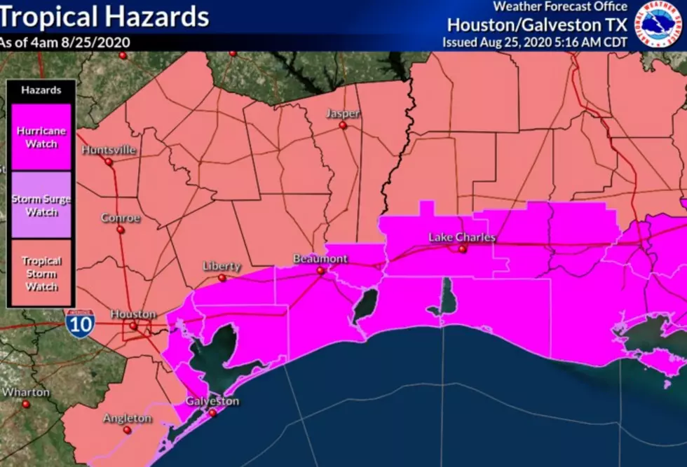 Tropical Storm Watch Issued for Parts of the Pineywoods