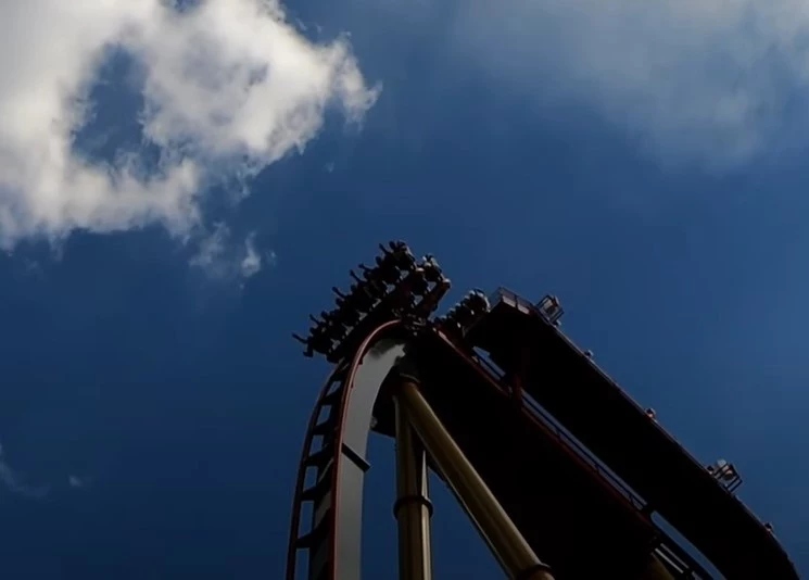 World s Steepest Dive Coaster Coming to Texas See 1st Test Ride