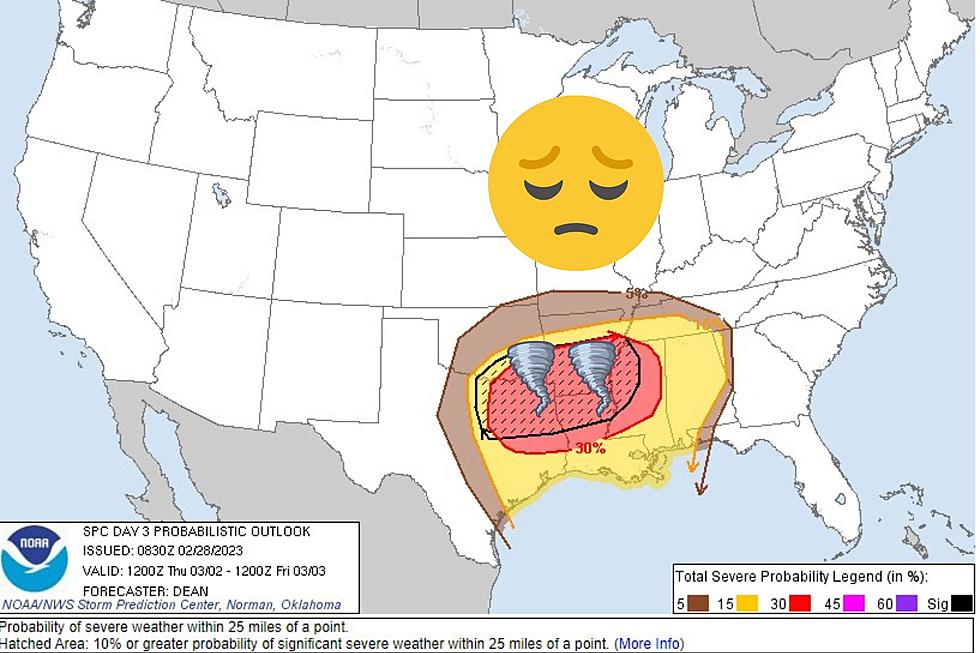 East Texas is in the Target Zone for Dangerous Storms on Thursday