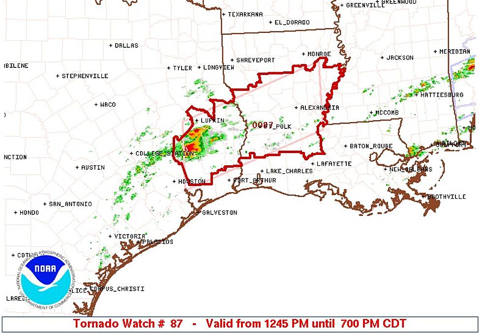 Another Dangerous Weather Outlook, Lufkin Under Tornado Watch