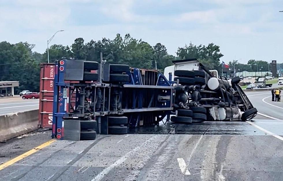 Detours in Place on Loop 287 in Lufkin after 18-Wheeler Rollover