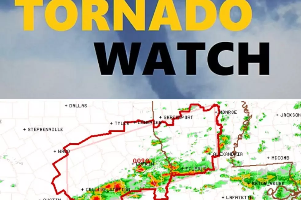 Tornado Watch Issued for Much of Deep East Texas Until 8 p.m.