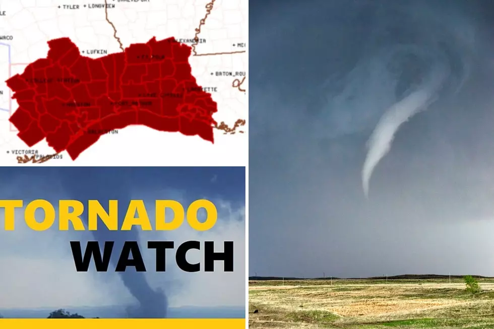 Tornado Watch Issued for East Texas, Flash Flooding Also Possible
