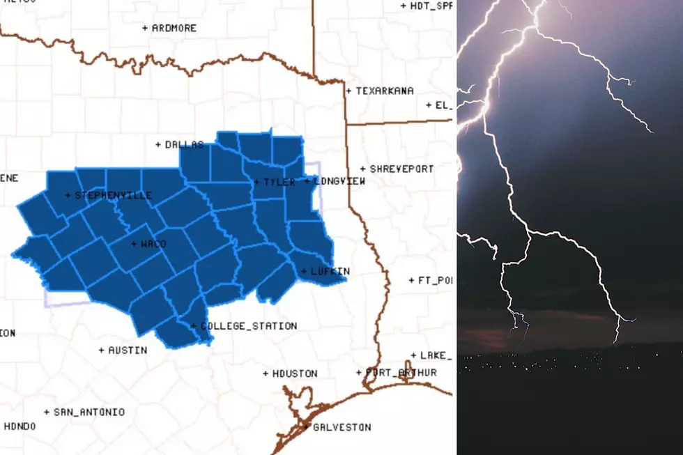 Severe Thunderstorm Watch issued for Central and East Texas