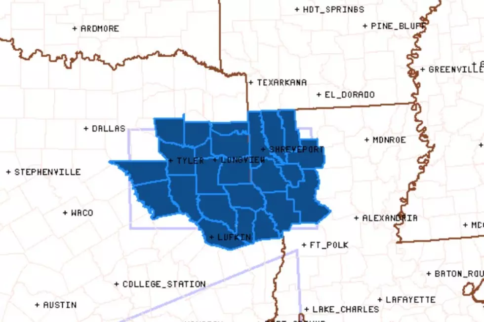 Severe Thunderstorm Watch Issued for Lufkin and Nacogdoches