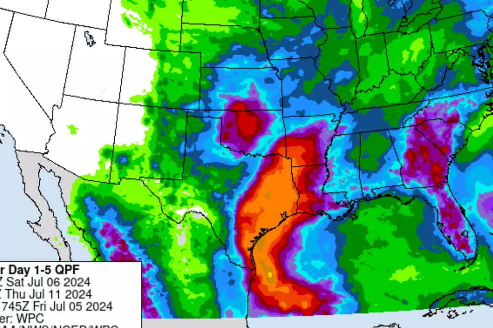 BREAKING: NWS Makes Major Shift in Rainfall Totals for East Texas