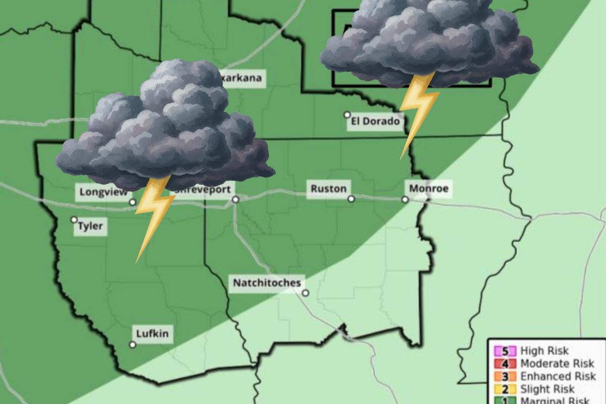 East Texas Braces For Severe Weather Threat Thursday and Friday