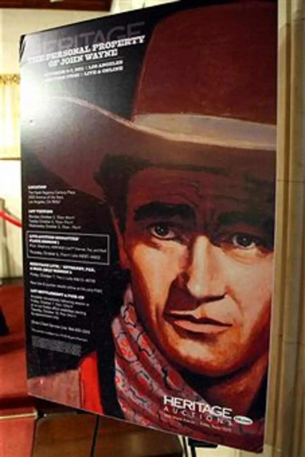 Auction of John Wayne&#8217;s Personal Effects Raises 5.3 Million.