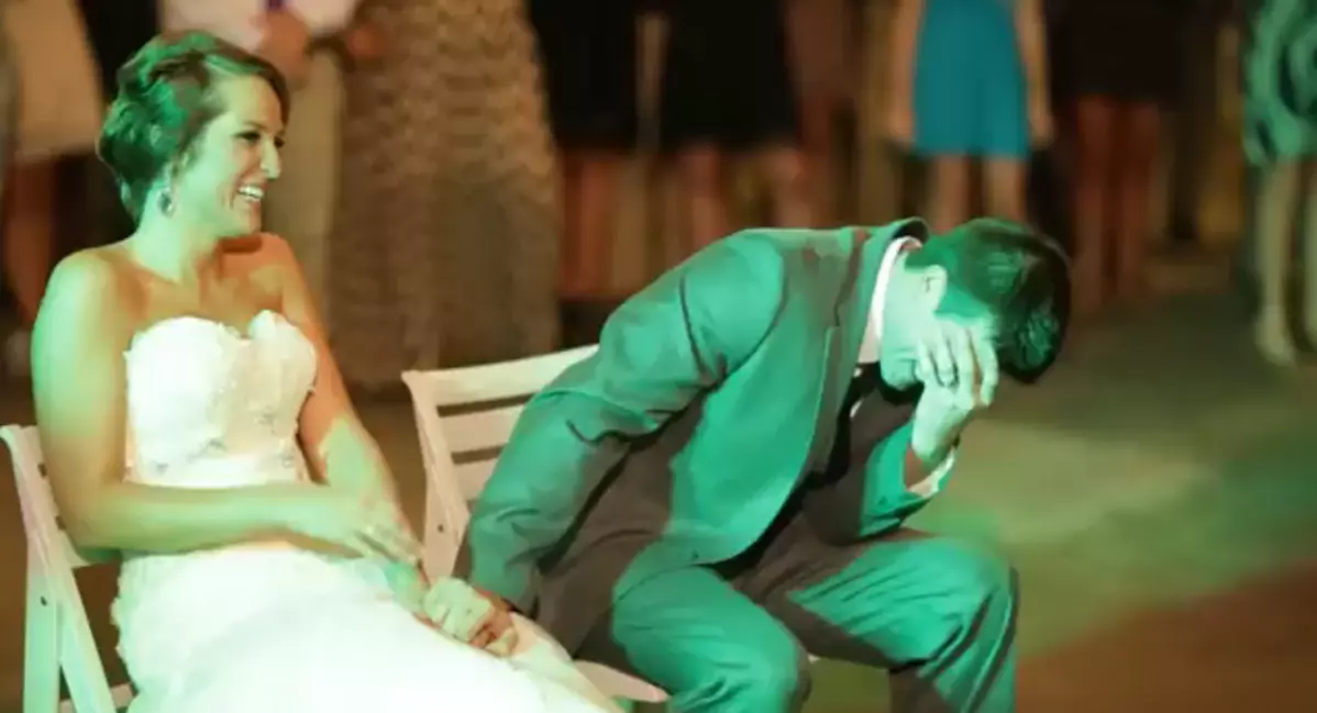 Wedding Couple Gets Surprised [video]
