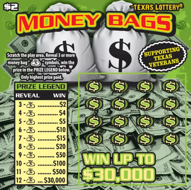 Support Texas Veterans With The New Money Bags Scratch Ticket