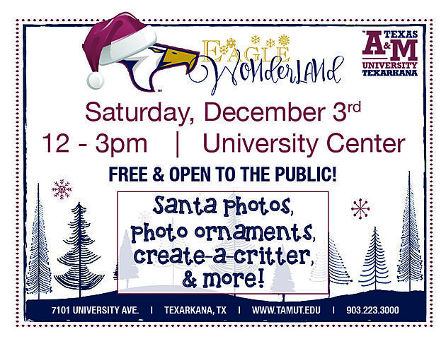 Texas A&#038;M-Texarkana to Host Eagle Wonderland Children’s Holiday Event Dec.3