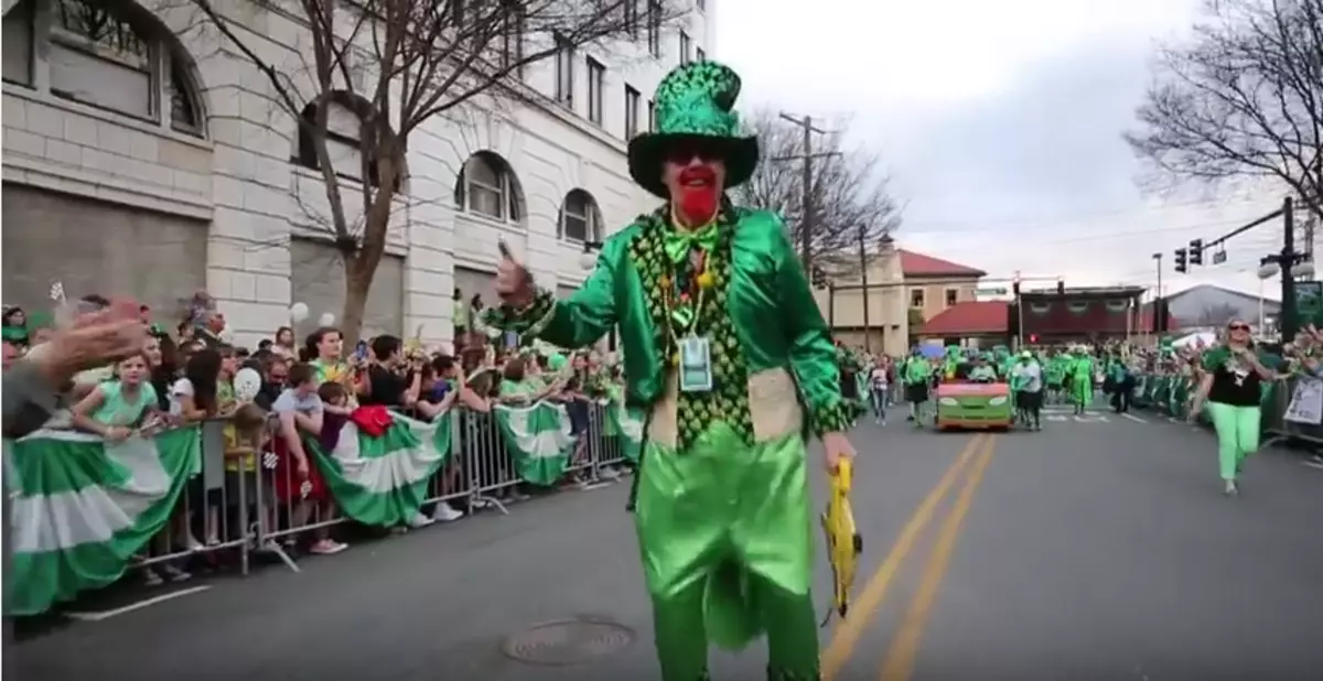 First Ever 14th Annual World's Shortest Street St. Patrick's Day Parade