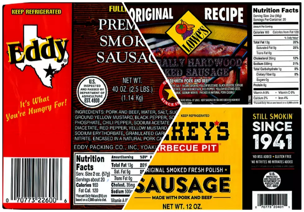 Texas Company Recalls Almost 50K Pounds Of Smoked Sausage