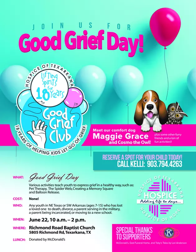 Good Grief Day at Richmond Road Baptist Church June 22