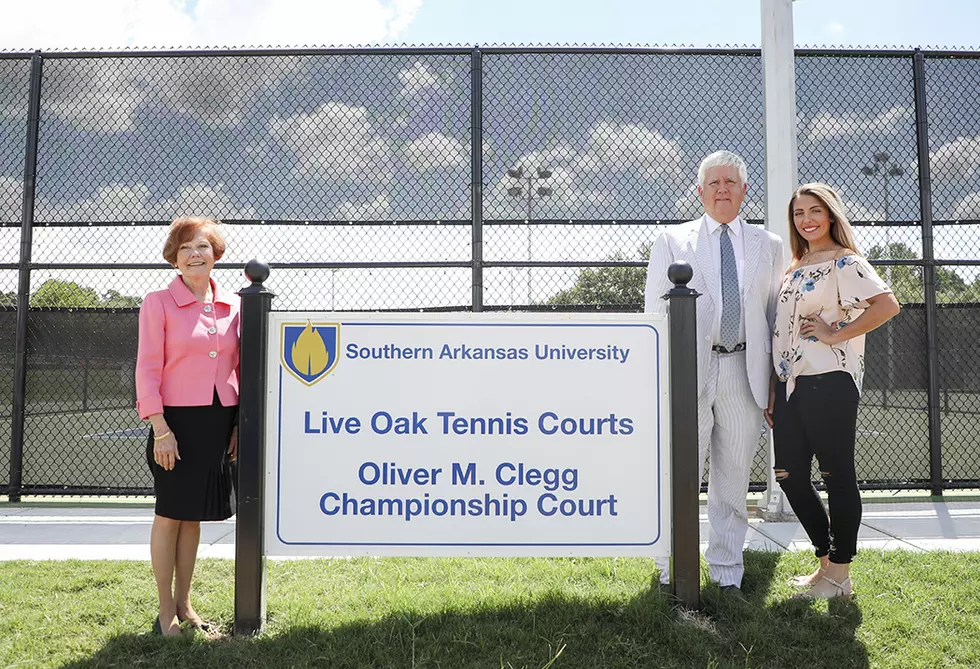 SAU Opens Renovated Tennis Courts With a New Name
