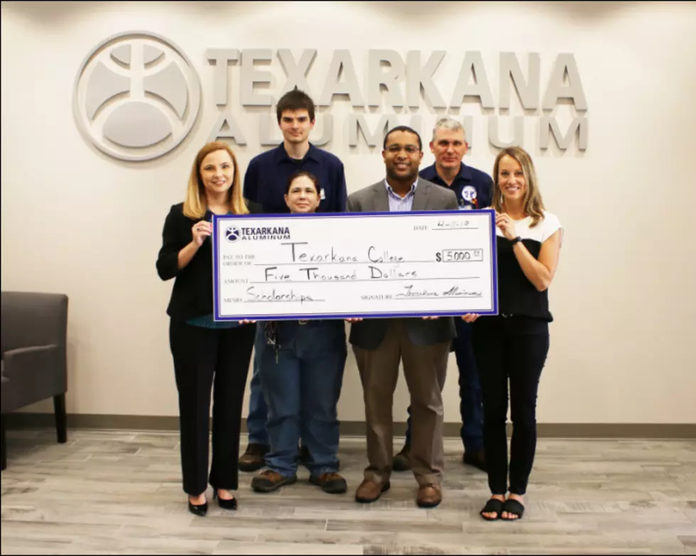 Texarkana Aluminum Gives $5,000 for Texarkana College Scholarship