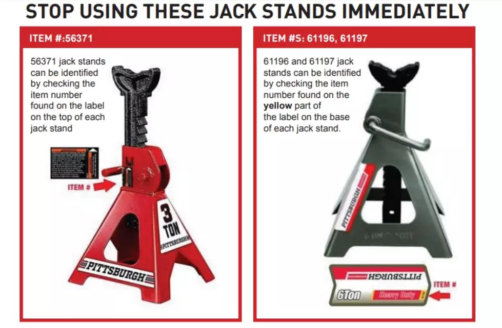 Harbor Freight Issues Jack Stand Recall