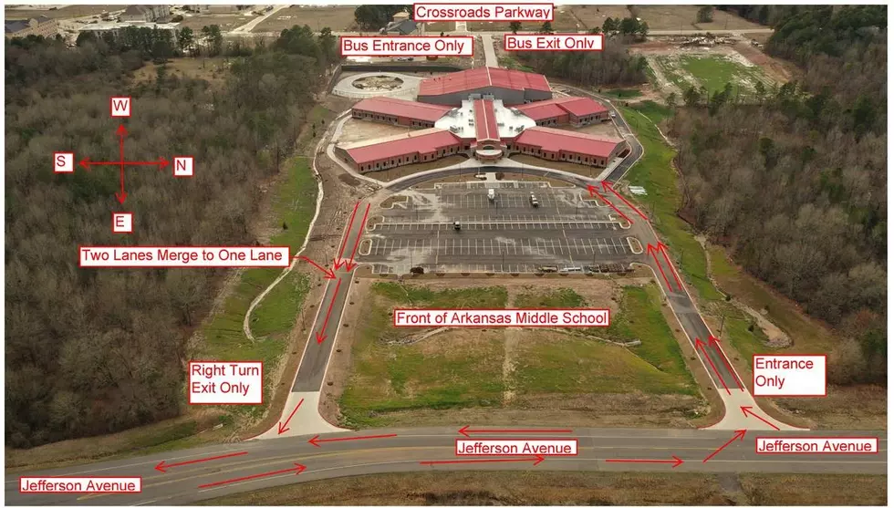 Arkansas Middle School Traffic Flow Information - Starts Monday