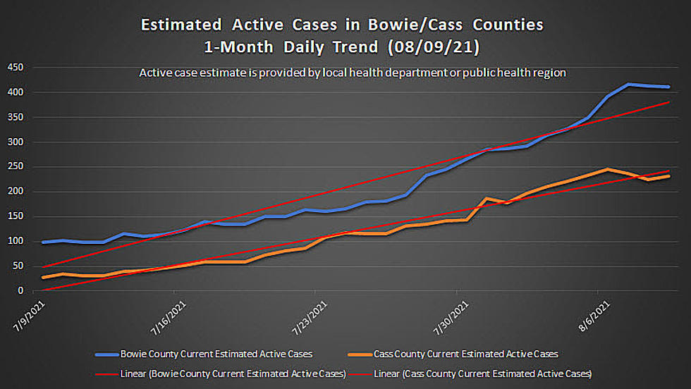 Texas/Arkansas Decrease in Hospitalizations - Texarkana COVID