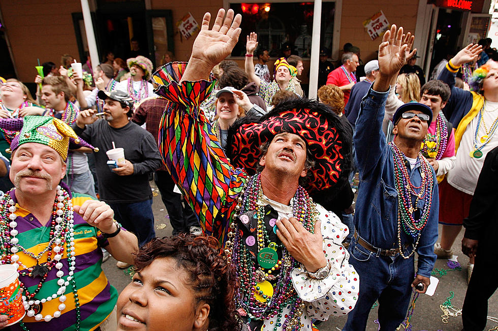 Beads Galore at the Mardi Gras Upriver Weekend in Jefferson